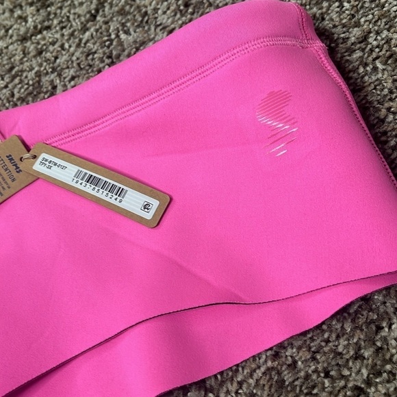 NWT SKIMS Sport Swim Cheeky Bottoms Bikini Taffy Pink Scuba  Sz 3x - Picture 8 of 11